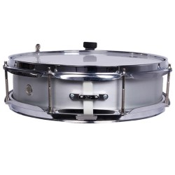 CAJA BANDA ALUMINIO 35,6 Ø X 09 CM PLATA