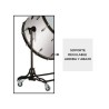 CROME CAMERA BASS DRUM 50.8 Ø X 50 CM WHITE WITH STAND
