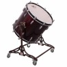 CROME CAMÉRA GROSSE CAISSE 55,9 Ø X 50 CM VIN ROUGE AVEC SUPPORT