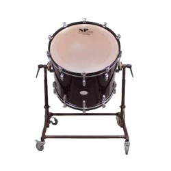 CROME CAMÉRA GROSSE CAISSE 55,9 Ø X 50 CM VIN ROUGE AVEC SUPPORT