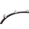 CROME CAMERA BASS DRUM 55.9 Ø X 50 CM WINE RED WITH STAND
