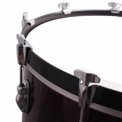 CROME CAMÉRA GROSSE CAISSE 55,9 Ø X 50 CM VIN ROUGE AVEC SUPPORT