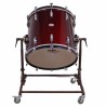 CROME CAMÉRA GROSSE CAISSE 55,9 Ø X 50 CM VIN ROUGE AVEC SUPPORT