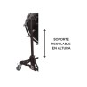 CROME CAMERA BASS DRUM 60.9 Ø X 50 CM WHITE WITH STAND