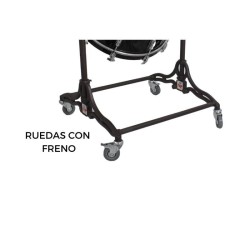 CROME CÂMERA BOMBO 60,9 Ø X 50 CM BRANCO COM SUPORTE