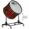 BOMBO CÁMARA CROME 60,9 Ø X 50 CM ROJO VINO CON SOPORTE