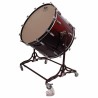 CROME CHAMBER DRUM 71.1 Ø X 50 CM WINE RED WITH STAND