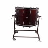 CROME CHAMBER DRUM 71.1 Ø X 50 CM WINE RED WITH STAND