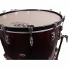 CROME CHAMBER DRUM 71.1 Ø X 50 CM WINE RED WITH STAND