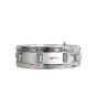 CAJA MARCHING ALUMINIO 35,6 Ø X 09 CM PLATA