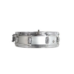 CAJA MARCHING ALUMINIO 35,6 Ø X 09 CM PLATA