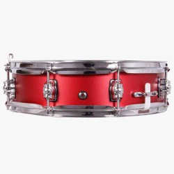 CAJA MARCHING ALUMINIO 35,6 Ø X 09 CM ROJO