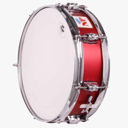 CAJA MARCHING ALUMINIO 35,6 Ø X 09 CM ROJO