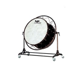 GROSSE CAISSE DE CONCERT OLD 32" X 20" NOIRE AVEC SUPPORT
