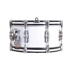 TAMBOR SAYÓN PASIÓN DEL SUR CROME 35,6 Ø X 16 CM BLANCO AROS GRAFITO RANURA
