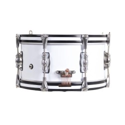 TAMBOR SAYÓN PASIÓN DEL SUR CROME 35,6 Ø X 16 CM BLANCO AROS GRAFITO RANURA