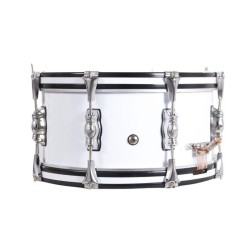 TAMBOR SAYÓN PASIÓN DEL SUR CROME 35,6 Ø X 16 CM BLANCO AROS GRAFITO RANURA