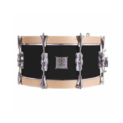 TAMBOR SAYÓN PASIÓN DEL SUR CROME 35,6 Ø X 16 CM NEGRO AROS NATURAL LISO