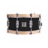 TAMBOR SAYÓN PASIÓN DEL SUR CROME 35,6 Ø X 16 CM NEGRO AROS NATURAL LISO