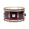 TAMBOR SAYÓN PASIÓN DEL SUR CROME 35,6 Ø X 16 CM ROJO VINO AROS NATURAL RANURA
