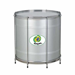 SURDO BAHIA ALUMÍNIO IPANEMA 40,6 Ø X 40 CM PRATA