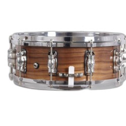 PRIVILEGE SYMPHONY BOX 35.6 Ø X 16 CM WALNUT CAST METAL RINGS