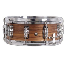 PRIVILEGE SYMPHONY BOX 35.6 Ø X 16 CM WALNUT CAST METAL RINGS