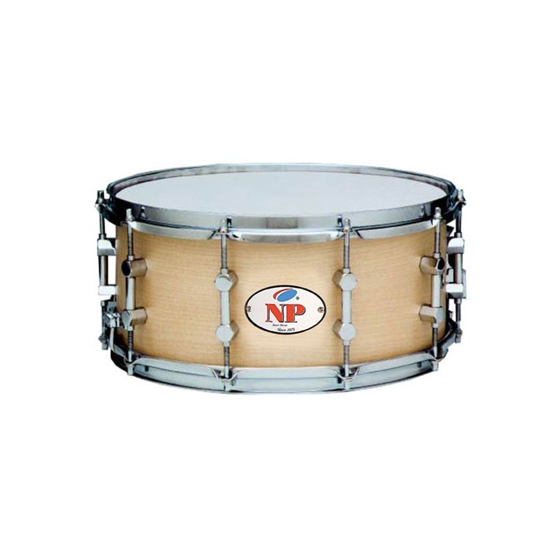 CAJA DESIRE MADERA CROME 35,6 Ø X 16 CM NATURAL AROS METÁLICOS