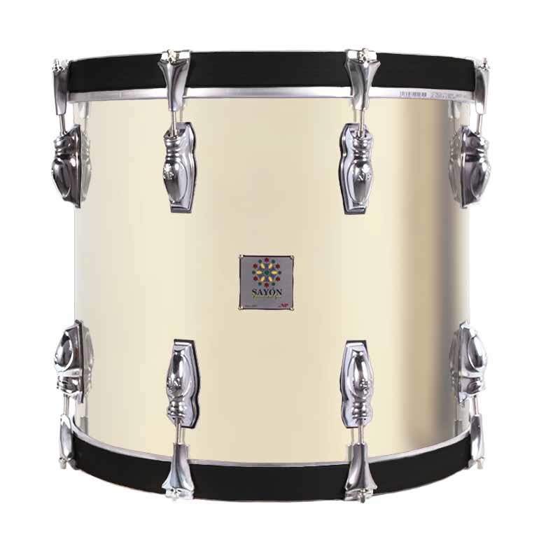 TIMBALE SAYÓN PASIÓN DEL SUR CROME 40,6 Ø X 34 CM GOLD SMOOTH GRAPHITE HOOPS