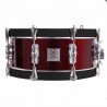 SAYÓN PASIÓN DEL SUR TAMBOR CROMADO 35,6 Ø X 14 CM VINHO TINTO GRAFITE LISO HOOPS