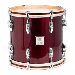 TIMBAL SAYÓN PASIÓN DEL SUR CROME 38,1 Ø X 34 CM ROJO VINO AROS NATURAL RANURA