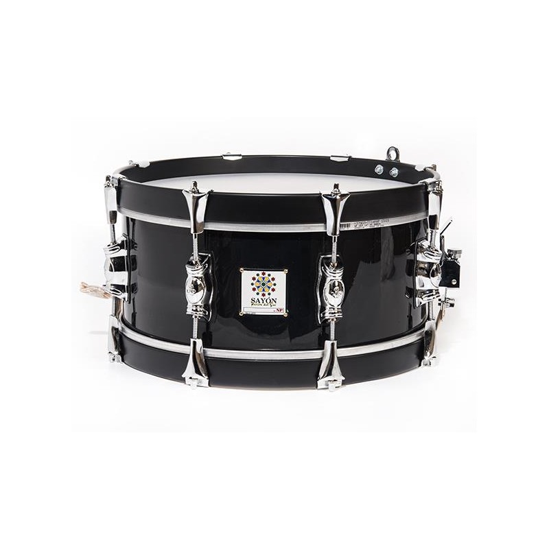 TAMBOR SAYÓN PASIÓN DEL SUR CROME 35,6 Ø X 16 CM NEGRO AROS GRAFITO LISO