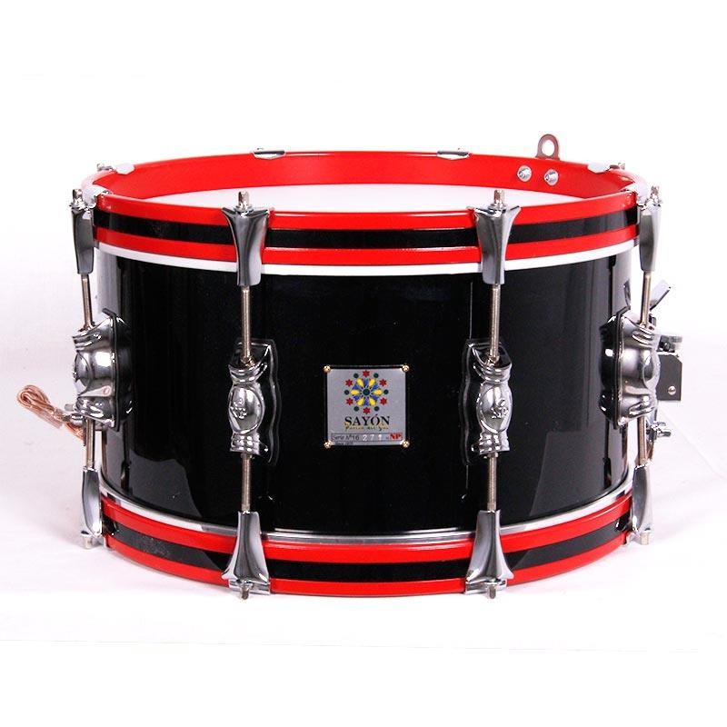 TAMBOR SAYÓN PASIÓN DEL SUR CROME 35,6 Ø X 18 CM NEGRO AROS FUEGO RANURA