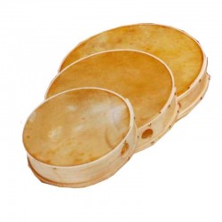 PANDERO SIN TENSION 35 CM PARCHE PIEL