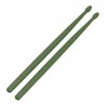BAQUETA TAMBOR REGLAMENTO FIBRA VERDE 1 PAR