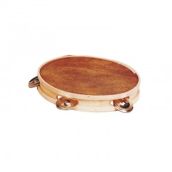 PANDERETA SENCILLA 20 CM PARCHE PIEL