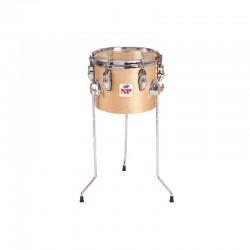 TIMBAL ESCUELA 25,4 Ø X 20 CM NATURAL AROS...