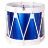 TAMBOR TAMBORRADA CUERDAS 25,4 Ø X 21 CM AZUL AROS BLANCOS
