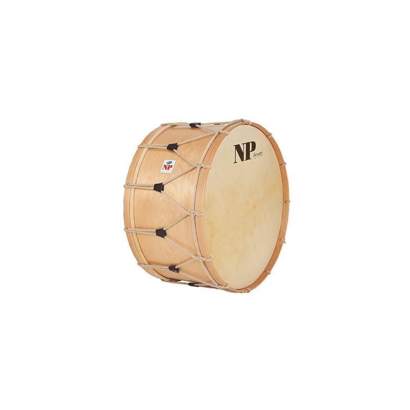 BOMBO TAMBORRADA 60,9 Ø X 30 CM NATURAL AROS NATURALES