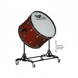 CROME 32" X 20" WINE RED CAMERA BASS DRUM...