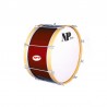 BOMBO CHARANGA 55,9 Ø X 24 CM ROJO VINO ARO NATURAL