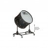 CROME CAMERA BASS DRUM 71.1 Ø X 50 CM JET WITH STAND