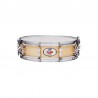 DESIRE WOOD CROME BOX 35.6 Ø X 10 CM NATURAL METAL RINGS