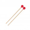 MAILLET DE XYLOPHONE BOULE 30 MM MANCHE EN BOIS DE CAOUTCHOUC SEMI-DUR 39 CM PAIRE