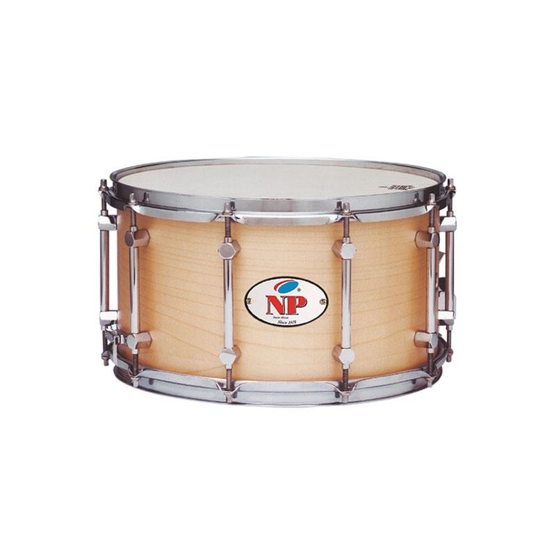 CAJA DESIRE MADERA CROME 35,6 Ø X 20 CM NATURAL AROS METÁLICOS