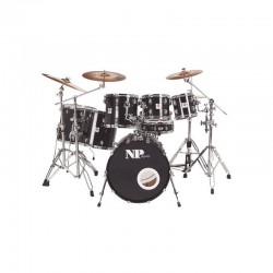 TWIN ROCK 7 PIECE TAMBOR SET BRILHO BLACK...