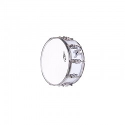 CAJA MADERA GREAT FORRADA 35,6 Ø X 16 CM BLANCO AROS METÁLICOS 
