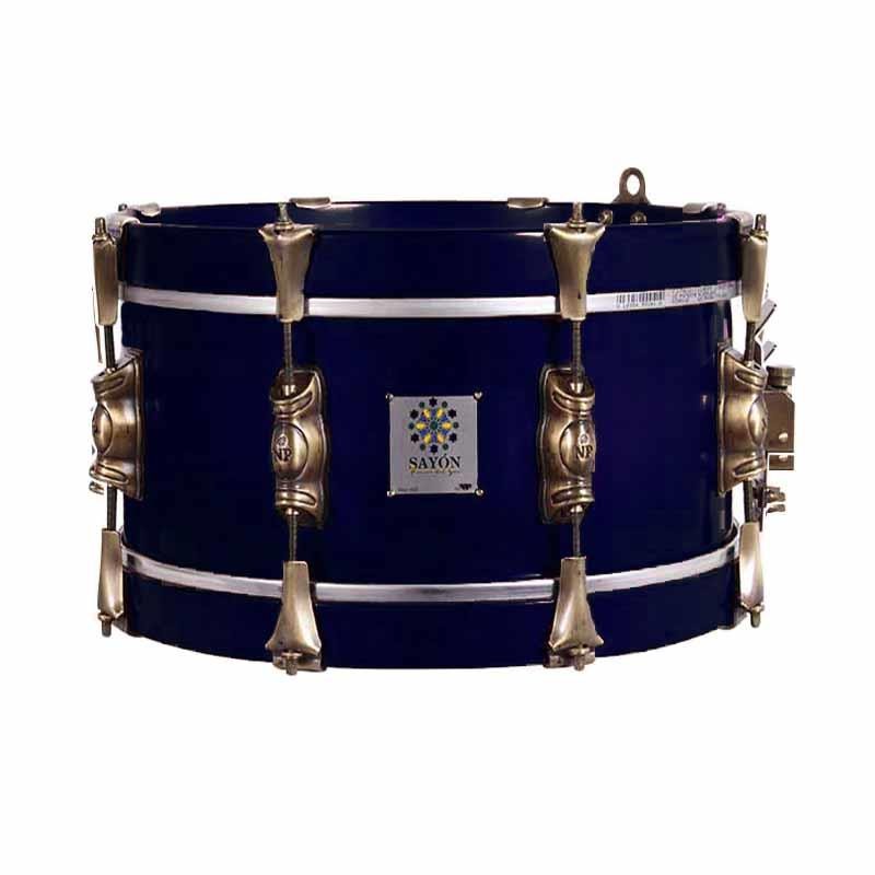 SAYÓN PASIÓN DEL SUR TAMBOUR ANCIEN 35,6 Ø X 18 CM BLEU CRÉOLES BLEU NUIT