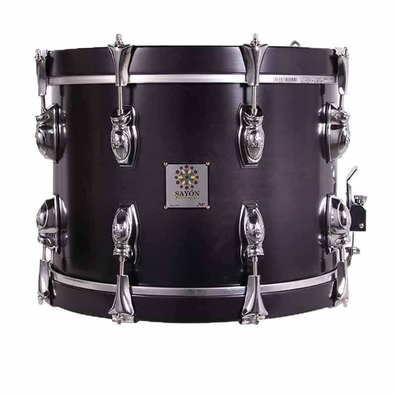TAMBOR SAYÓN PASIÓN DEL SUR CROME 35,6 Ø X 25 CM AZABACHE AROS AZABACHE
