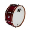 BOMBO PADRÃO MARCH CROME 50,8 Ø X 20 CM VINHO TINTO MEL AROS GROOVE